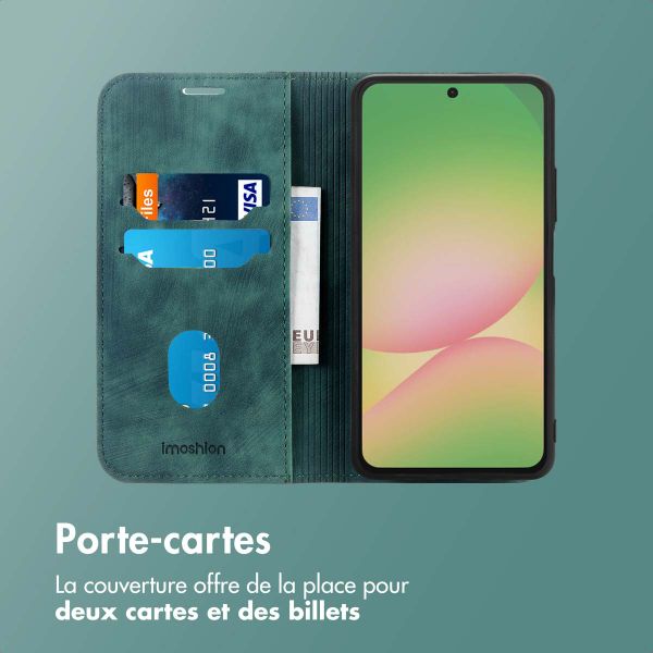 imoshion Étui de téléphone portefeuille Slim Samsung Galaxy A36 - Vert