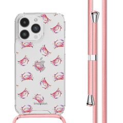 imoshion Coque Design avec cordon iPhone 14 Pro Max - Crab Watercolor