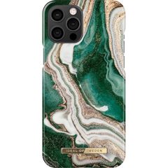 iDeal of Sweden Coque Fashion iPhone 12 Pro Max - Golden Jade Marble