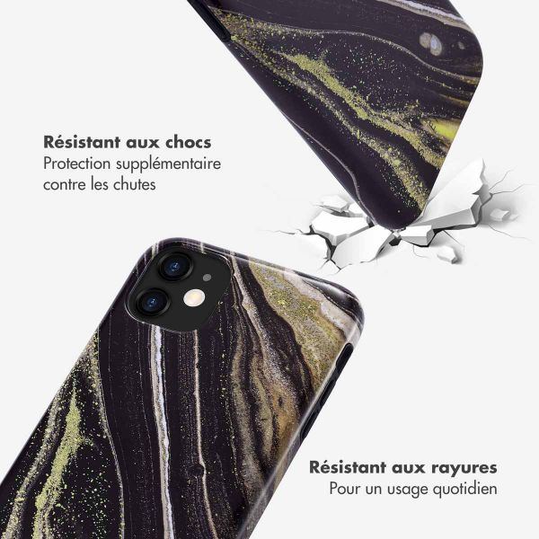 Selencia Coque arrière Vivid Apple iPhone 11 - Chic Marble