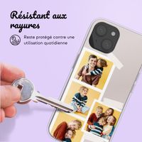 Coque personnalisée avec pellicule N°1 iPhone 15 - Transparent