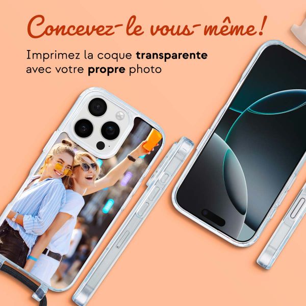 Concevez votre Coque MagSafe avec cordon amovible Apple iPhone 16 Pro - Transparent