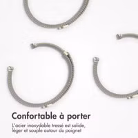 imoshion Bracelet magnétique milanais Apple Watch Series 1 - 11 / SE / Ultra (44/45/46/49 mm) - Taille M - Champagne Gold