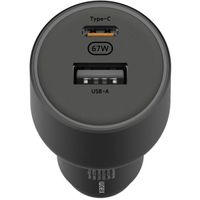 Xiaomi Chargeur de voiture original - Adaptateur de voiture - Port USB-A et USB-C - 67 watts - Noir