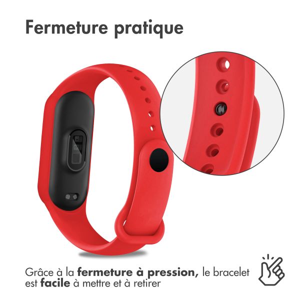 imoshion Bracelet sport en silicone Xiaomi Mi Band 5 / 6 - Rouge