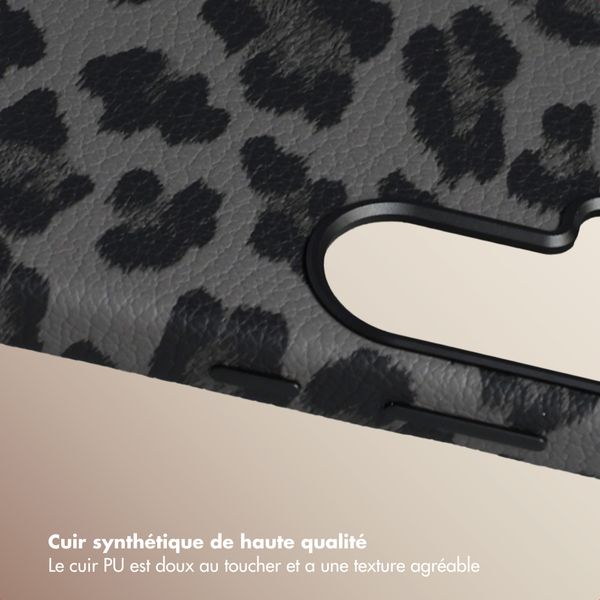 Selencia Coque Sabi imprimé panthère avec MagSafe Samsung Galaxy S26 - Midnight Black