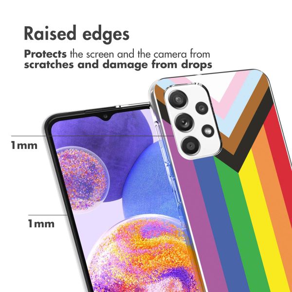 imoshion Coque Design Samsung Galaxy A23 (5G) - Rainbow flag