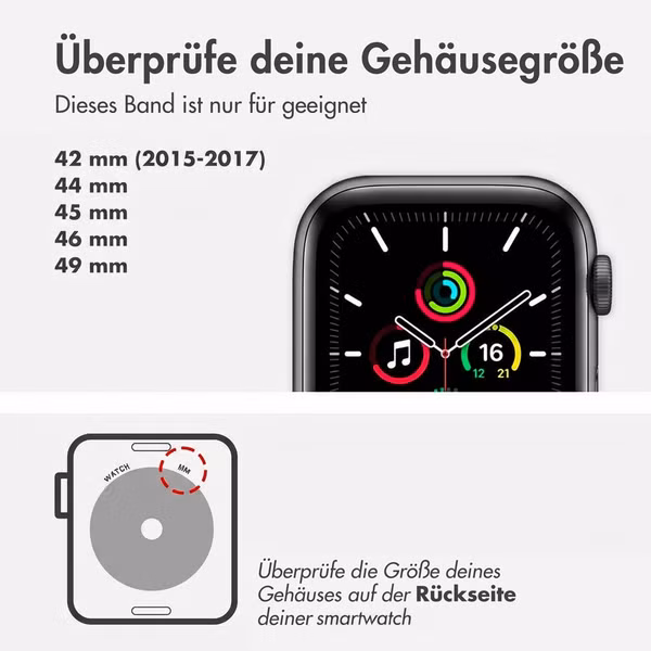 Holdit Bracelet en silicone magnétique Apple Watch | 44/45/46/49 mm - Warm Olive / Black