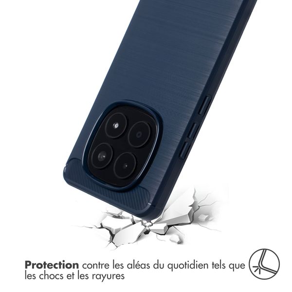 imoshion Coque Brushed Xiaomi Redmi Note 15 (4G) - Bleu foncé