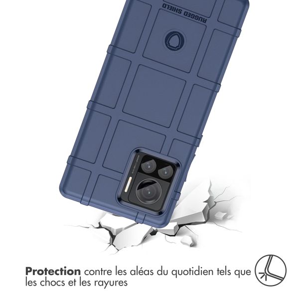 imoshion Coque Arrière Rugged Shield Motorola Edge 30 Ultra - Bleu foncé