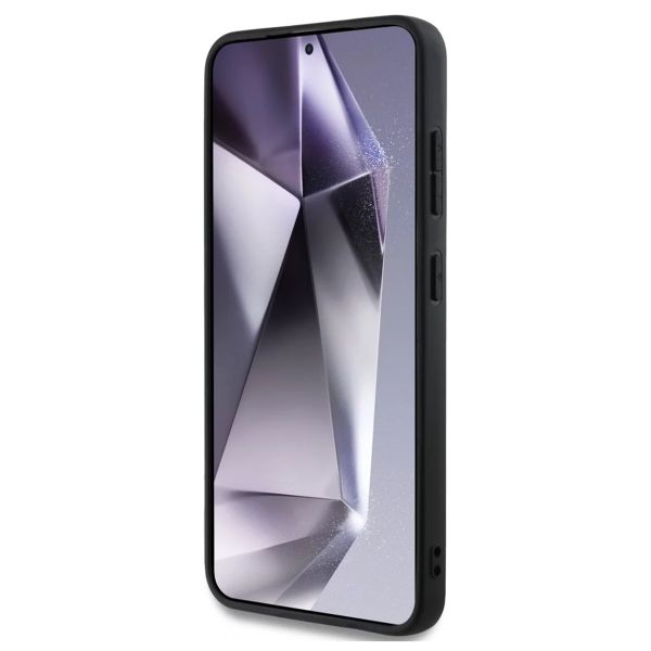 Guess Coque 4G Metal Logo Glitter Samsung Galaxy S25 Plus - Rose