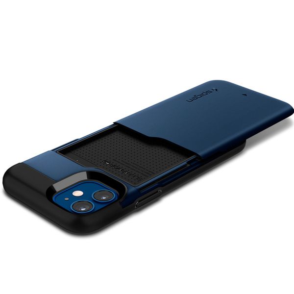 Spigen Coque Slim Armor CS iPhone 12 Mini - Bleu foncé