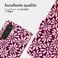imoshion Étui de télephone portefeuille Design Samsung Galaxy A35 - Bloom Love Blush