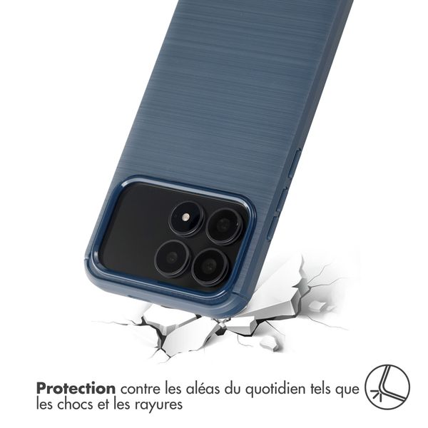 imoshion Coque Brushed Xiaomi Poco F8 Pro - Bleu foncé