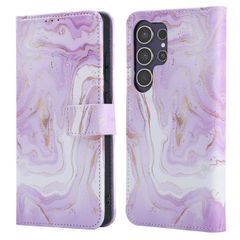 imoshion Étui de télephone portefeuille Design Samsung Galaxy S25 Ultra - Purple Marble