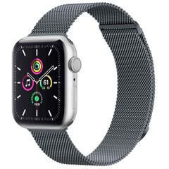 imoshion Bracelet magnétique milanais Apple Watch Series 1 - 11 / SE / Ultra (44/45/46/49 mm) - Taille M - Gris foncé