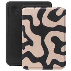 Selencia Étui de liseuse portefeuille Vivid Kobo Clara Colour / Clara BW - Art Wave Black