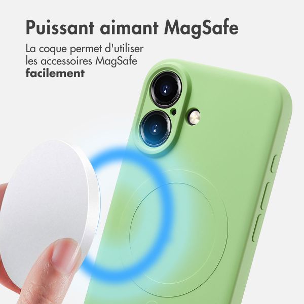 imoshion Coque Couleur avec MagSafe Apple iPhone 16 - Vert