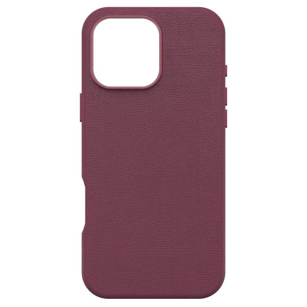 OtterBox Coque en cuir de cactus Symmetry MagSafe Apple iPhone 16 Pro Max - Maroon Bells