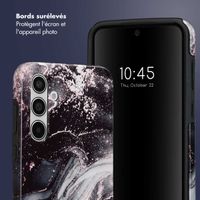 Selencia Coque arrière Vivid Samsung Galaxy A55 - Chic Marble Black