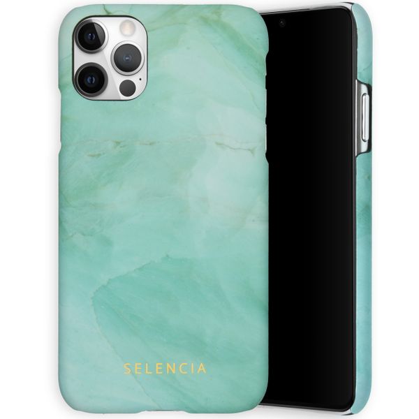 Selencia Coque Maya Fashion iPhone 12 (Pro) - Marble Green