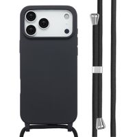 imoshion Coque en silicone avec cordon Apple iPhone 17 Pro Max - Noir