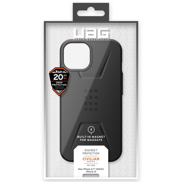 UAG Coque Civilian MagSafe iPhone 14 - Noir