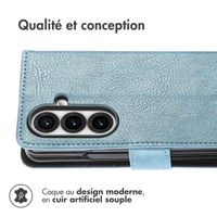 imoshion Étui de télephone portefeuille Samsung Galaxy Fold 7 - Bleu clair