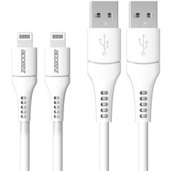 Accezz Le pack 2 Câble Lightning vers USB - Certifié MFi - 2 mètres - Blanc