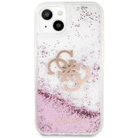 Guess Coque 4G Logo Liquid Glitter Apple iPhone 13 - Rose