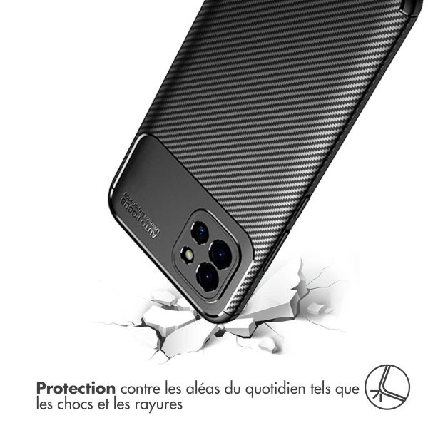 imoshion Coque silicone Carbon Samsung Galaxy A03 - Noir