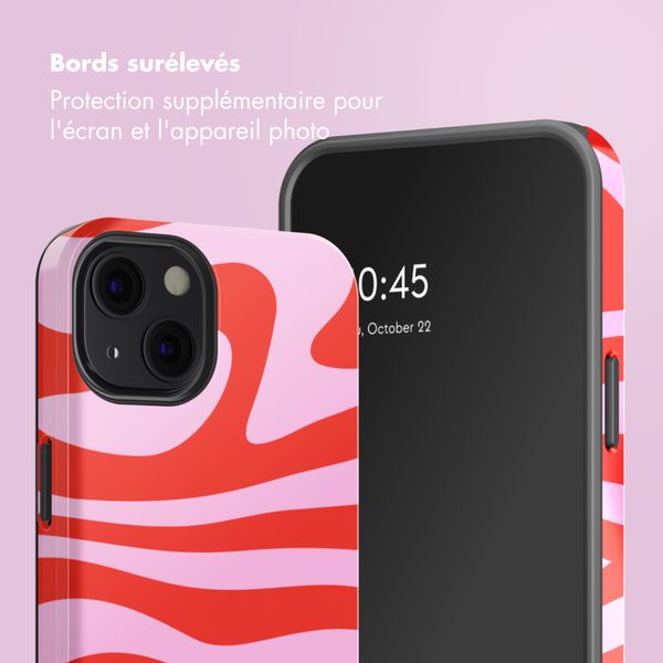 Selencia Coque arrière Vivid avec MagSafe Apple iPhone 13 - Dream Swirl Pink