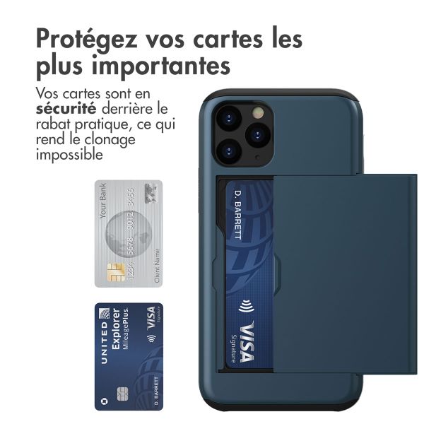 imoshion Coque arrière avec porte-cartes Apple iPhone 11 Pro - Bleu foncé