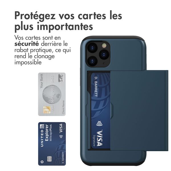 imoshion Coque arrière avec porte-cartes iPhone 11 Pro - Bleu foncé