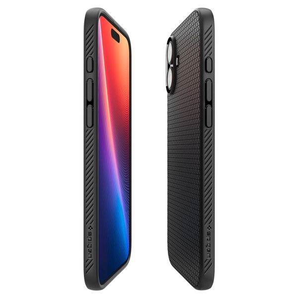 Spigen Coque Liquid Air™ iPhone 16 Plus - Matte Black