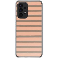 imoshion Coque Design Samsung Galaxy A53 - Striped peach reverse