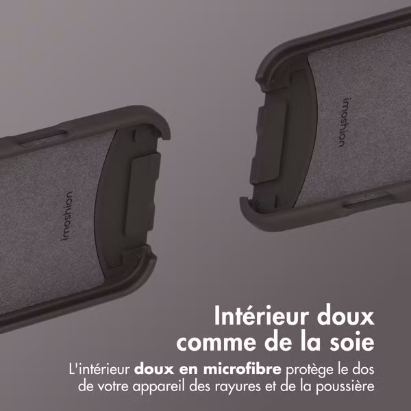imoshion Coque arrière Color avec cordon amovible et MagSafe Apple iPhone Air - Black Coffee