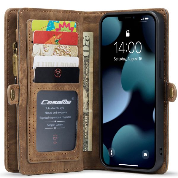 CaseMe Etui de téléphone de luxe en cuir deux iPhone 13