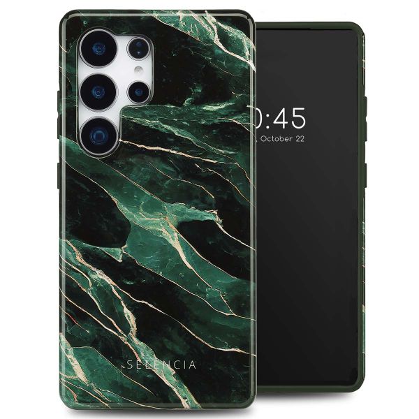 Selencia Coque arrière Vivid Samsung Galaxy S25 Ultra - Chic Marble Quartz