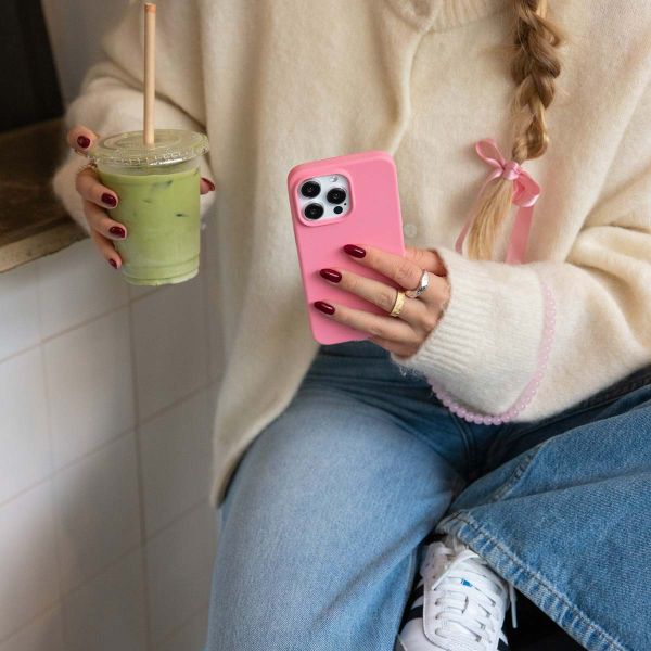 Holdit Coque Silicone Apple iPhone 15 Pro Max - Rouge Pink