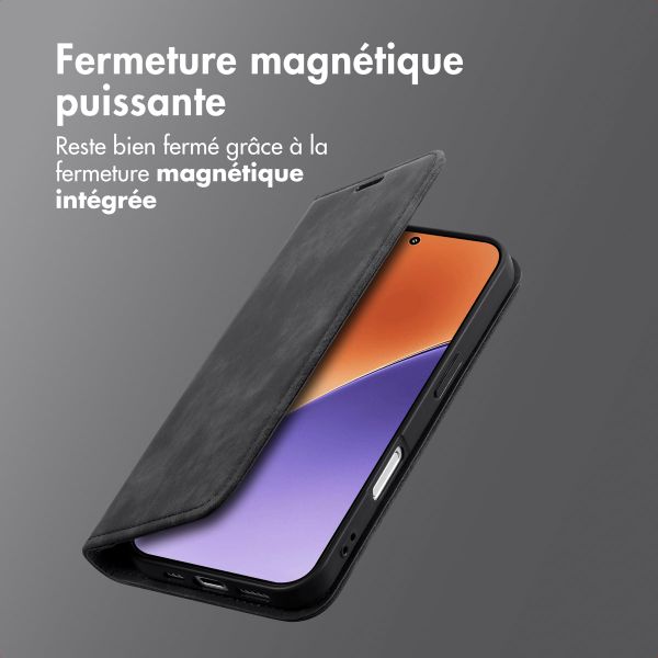 imoshion Étui de téléphone portefeuille Slim Xiaomi 15T Pro - Noir