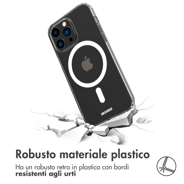 Accezz Coque Clear avec MagSafe Apple iPhone 14 Pro Max - Transparent