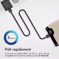 imoshion Batterie externe - 20.000 mAh - Quick Charge et Power Delivery - Sable