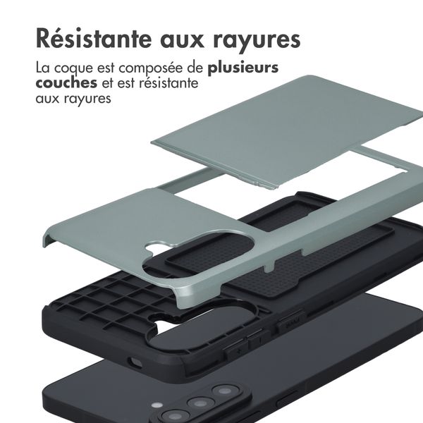 imoshion Coque arrière avec porte-cartes Samsung Galaxy A57 (5G) - Vert
