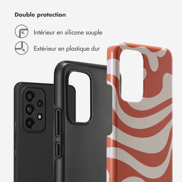 Selencia Coque arrière Vivid Samsung Galaxy A53 - Dream Swirl Orange