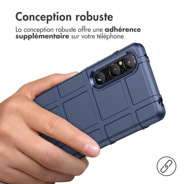 imoshion Coque Rugged Shield Sony Xperia 1 V - Bleu foncé