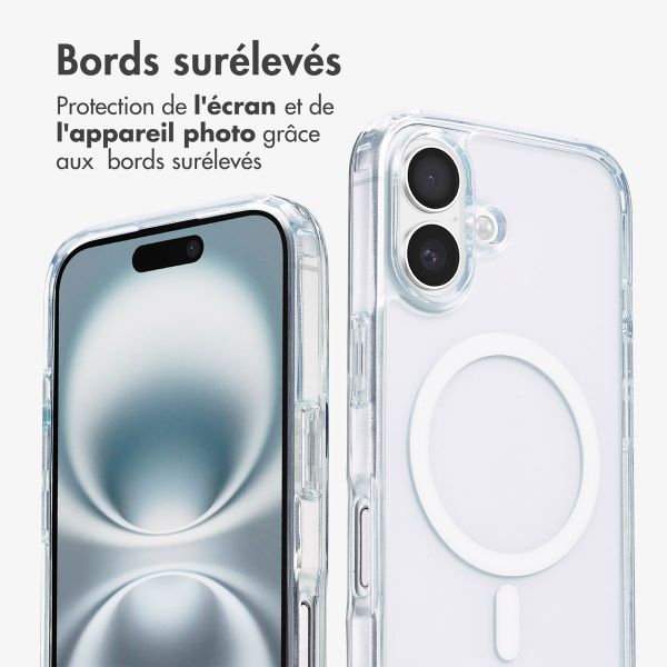 imoshion Coque MagSafe avec cordon amovible Apple iPhone 16 Plus - Transparent