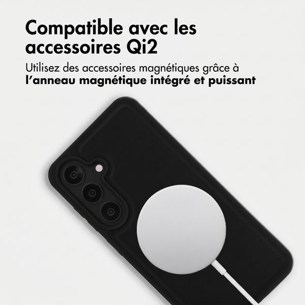 Accezz Coque arrière Edge avec MagSafe Samsung Galaxy S25 - Noir