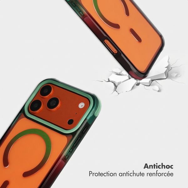 Selencia Coque arrière MagSafe Gradient Apple iPhone 17 Pro Max - Vert / Brun
