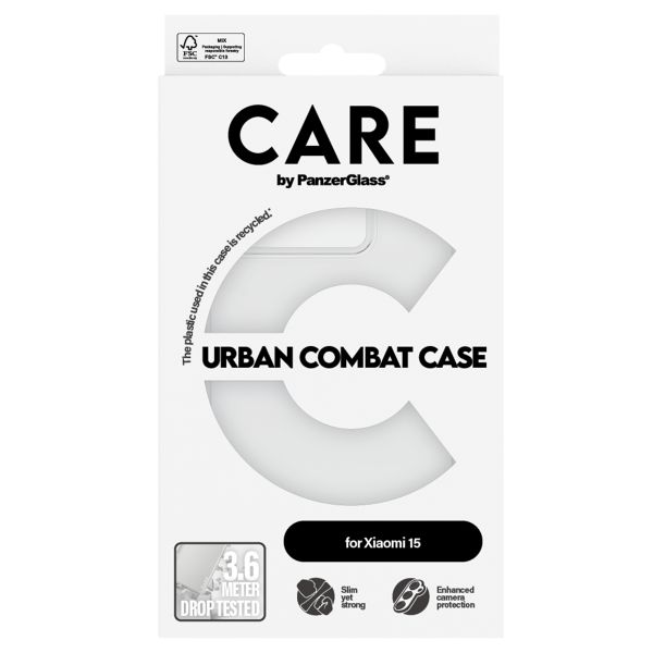 CARE by PanzerGlass Coque Urban Combat Xiaomi 15 - Clear
